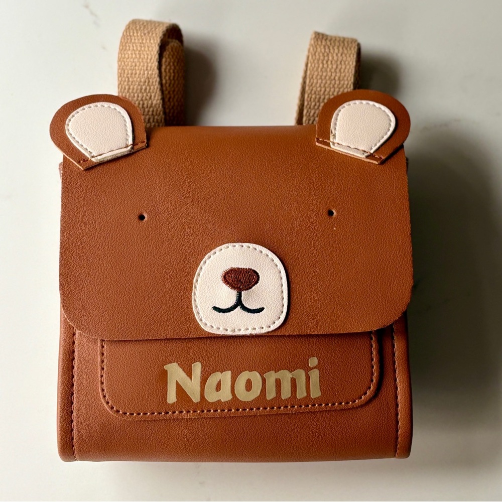 Brown Bear Mini Backpack for Toddler - Naomi